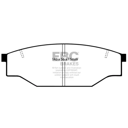 DP539 Klocki hamulcowe ULTIMAX2 EBC Brakes Toyota COMMERCIAL Dyna Volkswagen COMMERCIAL Taro HiAce LH60 HiAce LH61 HiAce YH60 HiAce YH61 HiLux LN85 Hi