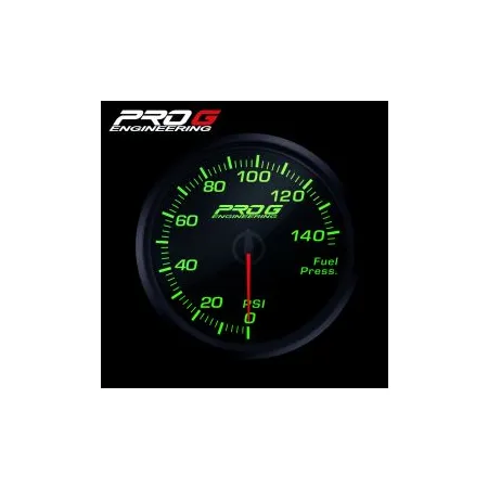 Wskaźnik Pro G Race Series RC, ciśnienia paliwa PSI GREEN 60mm