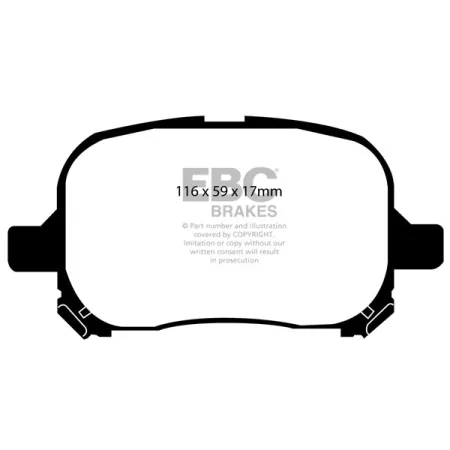 DP31133C Klocki hamulcowe REDSTUFF EBC Brakes Lexus ES300 Toyota Avalon Camry Solara See also Camry Solara