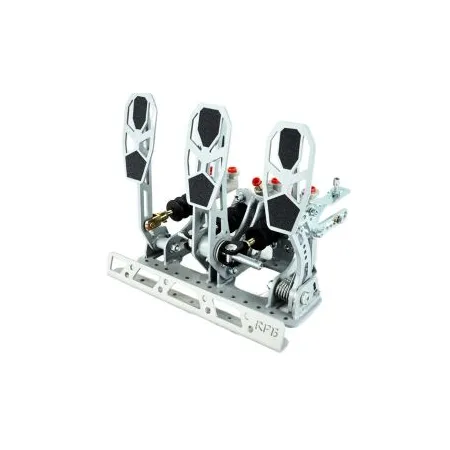 Pedalbox Kit Car Mocowany do Podłogi z Podparciem Stopy RacingPedalBoxes - Szary