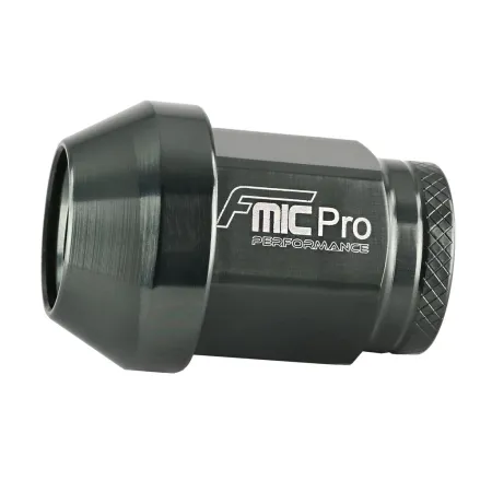 Kuta nakrętka aluminiowa do kół FMIC.Pro M12x1.5 Szara (gun metal) 1 szt.  stożkowa przelotowa 7075-T6