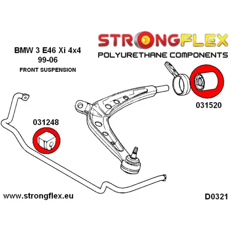 031248B: Tuleja stabilizatora przedniego BMW e39