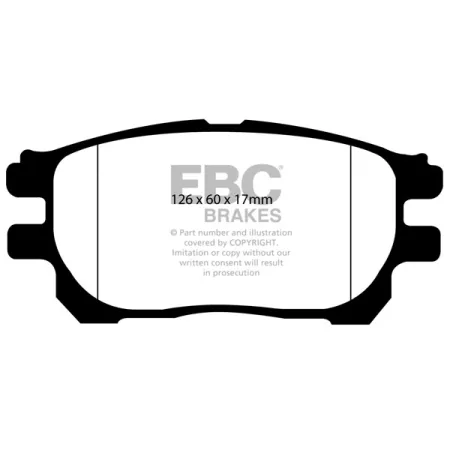 DP1585 Klocki hamulcowe ULTIMAX2 EBC Brakes Toyota Previa