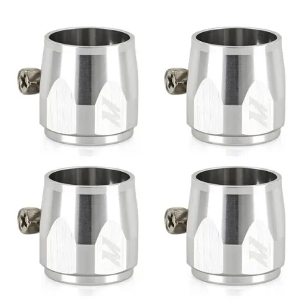 Skręcany zacisk końcówka przewodu aluminium Mishimoto AN6 srebrna