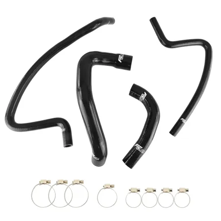 Zestaw Przewodów Silikonowych do Układu Chłodzenia FMIC.EU Jeep Wrangler TJ 4.0L L4 1997-2001 - Czarny