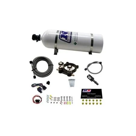 Nitrous Plate System with 15Lb Bottle for Ford 4-cyl Ecoboost 2.3L Nitrous Express NX 20954-15