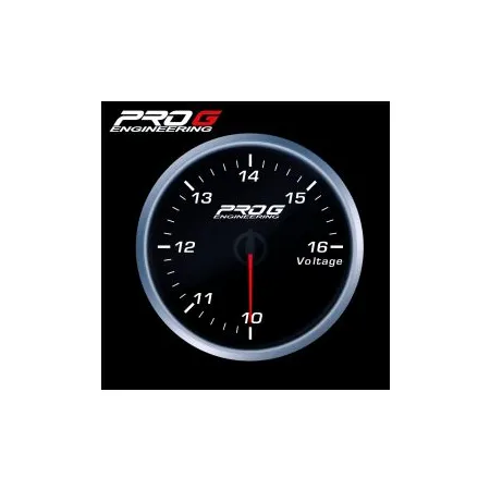 Wskaźnik Pro G Race Series RS, Woltomierz WHITE 52mm