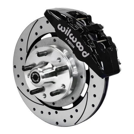 Wilwood 140-12947-D Forged Dynapro 6 Przedni zestaw hamulcowy 12.19 wiercony czarny Ford