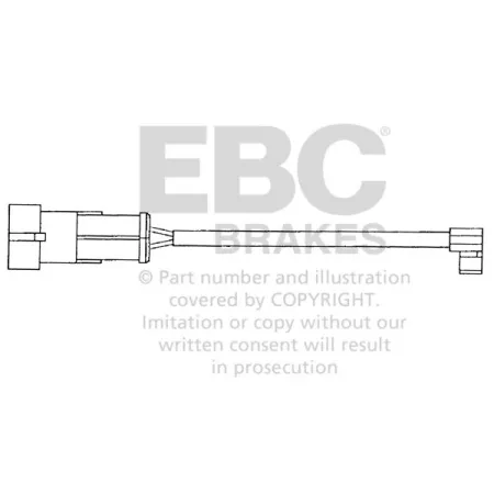 EFA055Z Czujnik zużycia klocków hamulcowych EBC Brakes IVECO COMMERCIAL Daily 992006 29L Daily 992006 35S