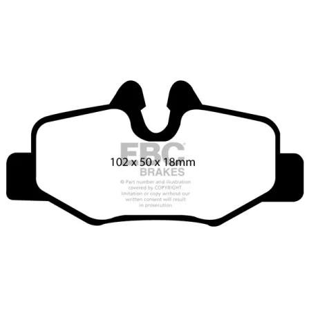 DP1554 Klocki hamulcowe ULTIMAX2 EBC Brakes Mercedes-Benz Viano Mercedes-Benz COMMERCIAL Vito