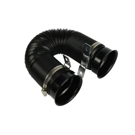 Elastyczna rura karbowana metalowe uchwyty Czarny