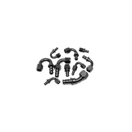 Pushlok Hose End AN6 180DEG Radium Engineering