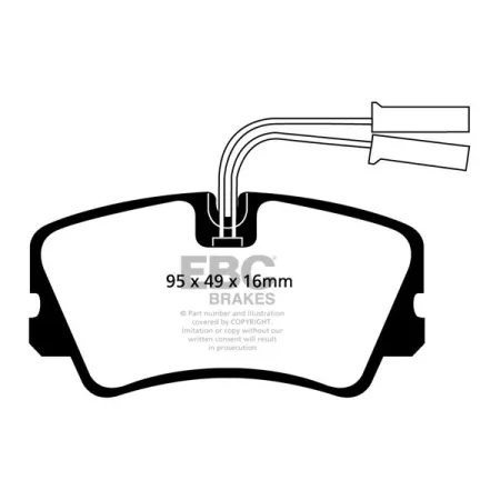 DP717 Klocki hamulcowe ULTIMAX2 EBC Brakes Alfa Romeo 33 90 Sprint 33 ie