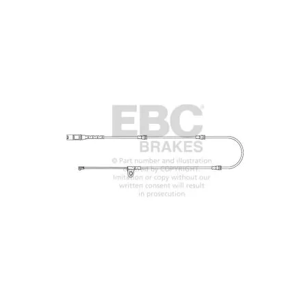 EFA139 Czujnik zużycia klocków hamulcowych EBC Brakes BMW X5 E70 X5 F15 X6 E71 X6 F16 BMW X5