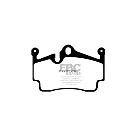 DP81920RP1 Sportowe klocki hamulcowe RP-1 Racing EBC Brakes Porsche Boxster 987 Boxster Spyder 987 Boxster 981 Boxster 718 Cayman 987 Cayman 981 Cayma