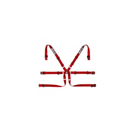 Sparco Harness 6-Points 2" Formula Red FIA Approved 8853-2016 up to 2029
