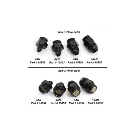 AN8 to AN8 ORB Filter Fitting for Lightning 375 Nitrous Express NX 15854