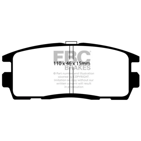 DP61797 Klocki hamulcowe GREENSTUFF EBC Brakes Chevrolet Captiva Opel Antara VAUXHALL Antara Chevrolet Equinox GMC Terrain Pontiac Torrent SATURN Vue