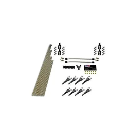 8-Cyl Shark Plumb Kit without Solenoids with 300Hp Jets with All Necessary Hardware Nitrous Express NX 13389