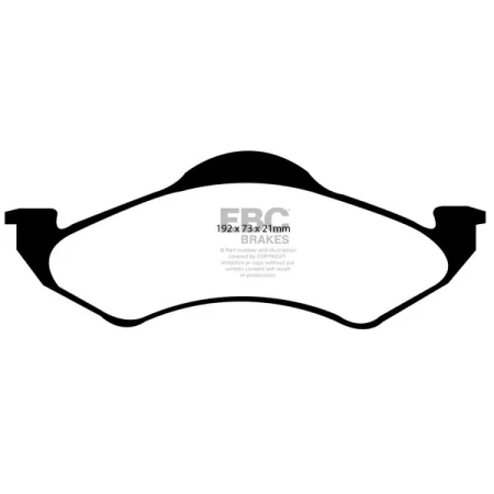 DP41318R Klocki hamulcowe YELLOWSTUFF EBC Brakes Dodge USA Durango Dodge Dakota 2WD Dakota 4WD Durango