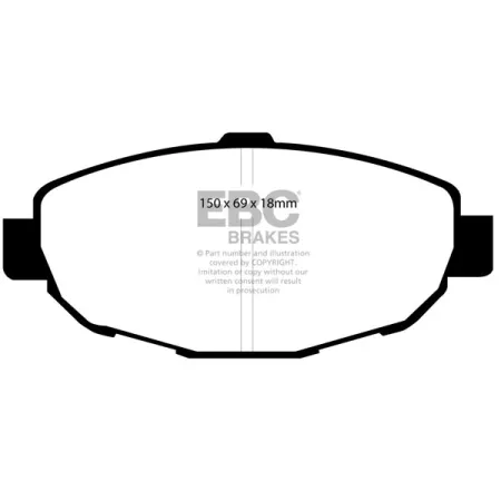 DP21007 Klocki hamulcowe GREENSTUFF EBC Brakes Lexus SC300 SC400 Toyota Soarer JZZ30 JZZ31 UZZ31 UZZ32 Aristo JZS147