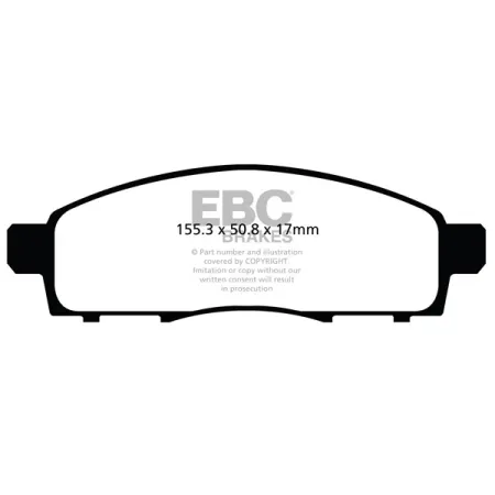 DPX2122 Klocki hamulcowe ULTIMAX2 EBC Brakes Nissan Evalia NV200 Combi Nissan COMMERCIAL NV20