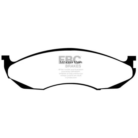 DP61022 Klocki hamulcowe GREENSTUFF EBC Brakes Jeep Cherokee Grand Cherokee Wrangler KIA Carnival Sedona Jeep Cherokee Commanche 4x4 Grand Cherokee Wr