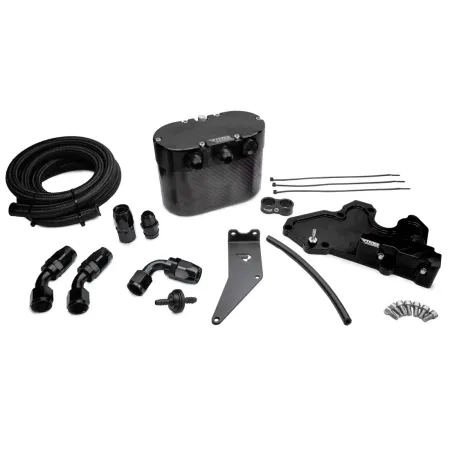 RTMG Performance Carbon Oil Catch Can Kit for Audi A3 S3 TT TTS VW Golf Polo Seat Ibiza 6P Leon Cupra 1.8 2.0 TSI EA888.3 Black