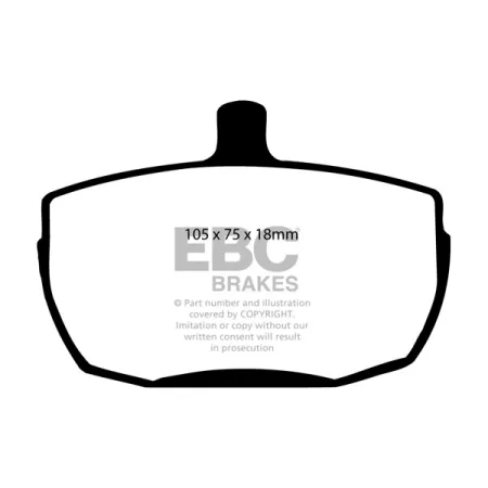 DP241 Klocki hamulcowe ULTIMAX2 EBC Brakes Ford COMMERCIAL Transit 1st Gen 150 Transit 1st Gen 175 Transit 1st Gen 190 Transit 2nd Gen 190 Transit Min