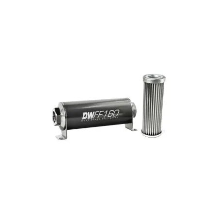 DeatschWerks In-Line Fuel Filter Kit -10AN Female 5 Micron 160mm