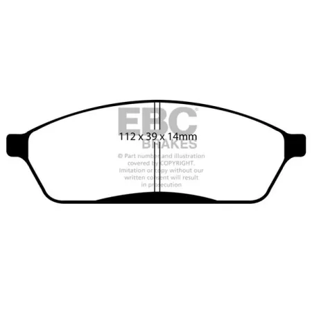 DP1023 Klocki hamulcowe ULTIMAX2 EBC Brakes Subaru Vivio