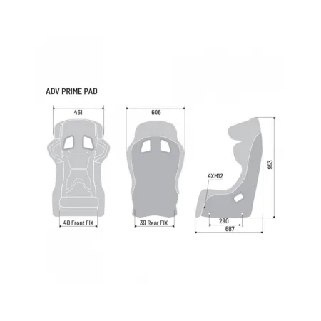 Sparco Seat ADV Prime Padded FIA Approved 8862-2009