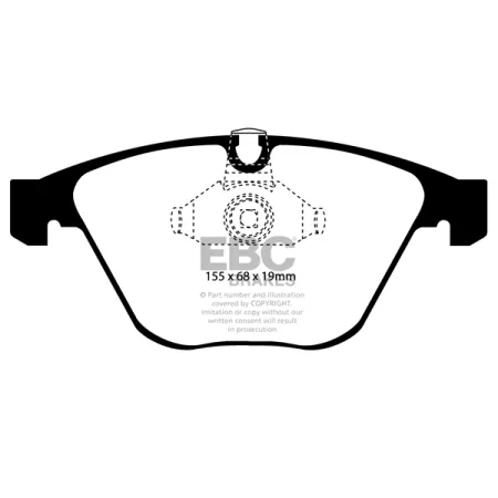 DP81449RPX Sportowe klocki hamulcowe RP-X Racing EBC Brakes BMW 1 Series E82 1M Coupe 1M 1 Series E82 M Coupe 135 5 Series E60 520 5 Series E60 523 5