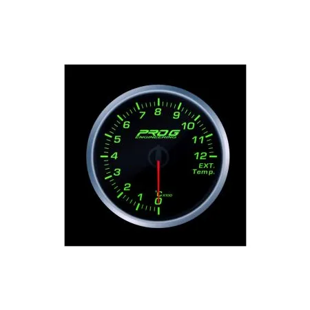 Wskaźnik Pro G Race Series 2 RS, temperatury spalin EGT °C GREEN 52mm