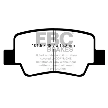 DPX2051 Klocki hamulcowe ULTIMAX2 EBC Brakes Toyota Verso