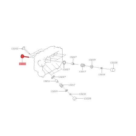 Zawór ssący 36mm 13201AA371 Subaru EJ20 EJ25 EJ205 EJ207 EJ255 EJ257
