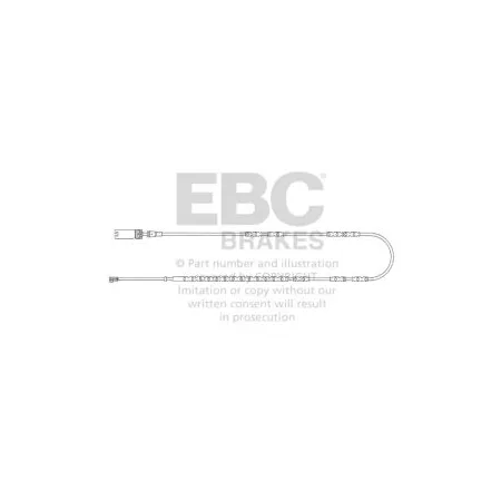 EFA137 Czujnik zużycia klocków hamulcowych EBC Brakes BMW 1 Series E81 118 1 Series E81 120 1 Series E81 123 1 Series E81 130 1 Series E82 Coupe 118 1