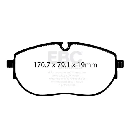 DP42434R Klocki hamulcowe YELLOWSTUFF EBC Brakes Volkswagen California T6.1 Caravelle T6.1 Volkswagen COMMERCIAL Transporter Kombi/Camper T6.1