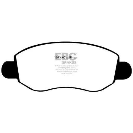 DP1297 Klocki hamulcowe ULTIMAX2 EBC Brakes Ford COMMERCIAL Tourneo Transit 3rd Gen 300 Transit 3rd Gen 330 Transit 3rd Gen 350 Transit 3rd Gen 425 Tr