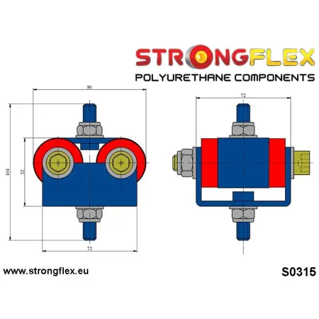 031761B: Poduszka silnika BMW E21 E30 E12 BMW e21