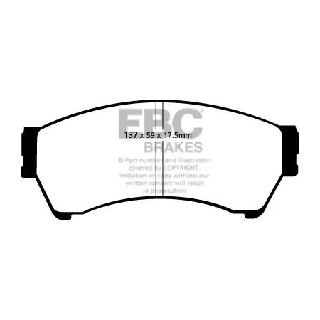 DP41765/2R Klocki hamulcowe YELLOWSTUFF EBC Brakes Mazda 6 GH Mazda 6