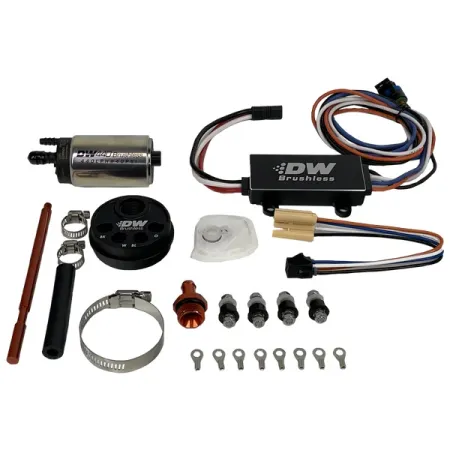 DeatschWerks In-Tank Pump Adapter and DW440 Brushless and Controller 440 lph Fuel Pump for 3.5l Surge Tank