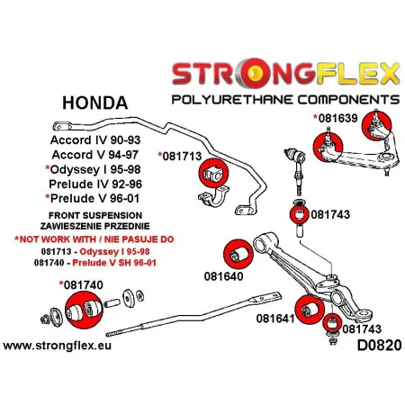 081639B: Tuleja wahacza górnego Honda Accord