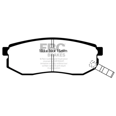 DP1484 Klocki hamulcowe ULTIMAX2 EBC Brakes Hyundai Santamo KIA Joice