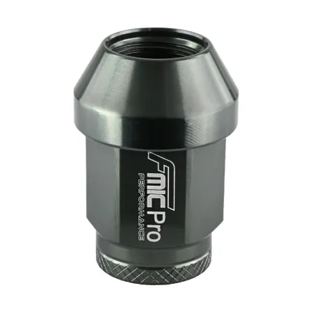 Kuta nakrętka aluminiowa do kół FMIC.Pro M12x1.25 Szara (gun metal) 1 szt.  stożkowa przelotowa 7075-T6