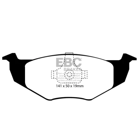 DP21056 Klocki hamulcowe GREENSTUFF EBC Brakes Volkswagen Golf Mk3 Polo 6N Classic Polo 6N Vento Golf Mk3 GT