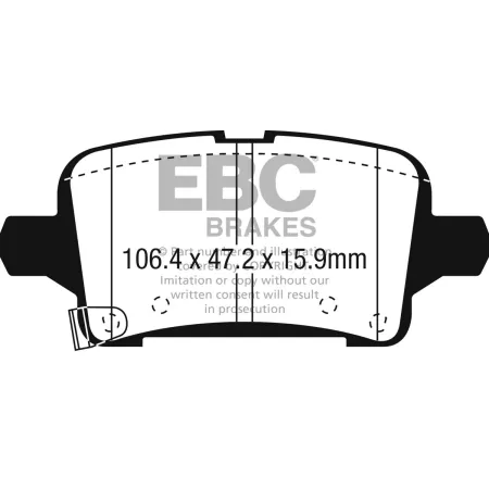 DPX3074 Klocki hamulcowe ULTIMAX2 EBC Brakes Opel Insignia Country Tourer Insignia Grand Sport Insignia Sport Tourer VAUXHALL Insignia Country Tourer