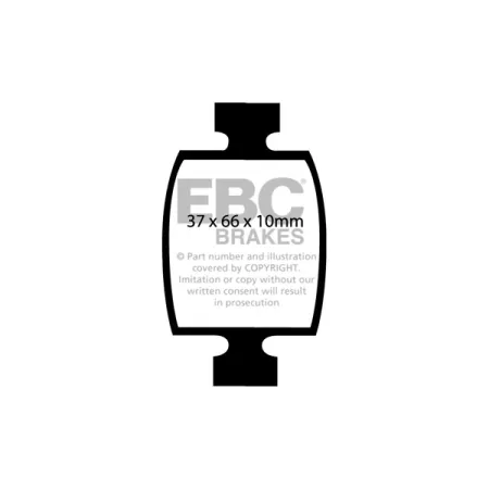 DP249 Klocki hamulcowe ULTIMAX2 EBC Brakes Citroen COMMERCIAL C35 Fiat COMMERCIAL 242