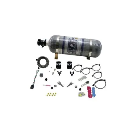 Dual Nozzle with 12Lb Composite Bottle for Dodge V-8 TBI 1992-1995 (50-150Hp) Nitrous Express NX 20213-12