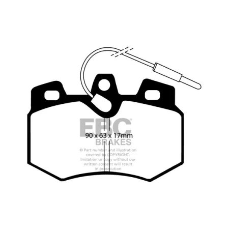 DP626 Klocki hamulcowe ULTIMAX2 EBC Brakes Peugeot 106 205 205 Cabriolet 309 Peugeot COMMERCIAL 205 Van 305 Van 205 CTi 205 GTi